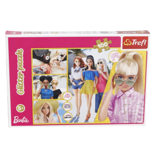 Puzzle, Barbie csillámos 100db 14830 K01702