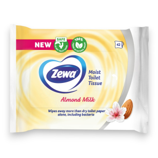 WC papir nedves, Zewa 42db Almond