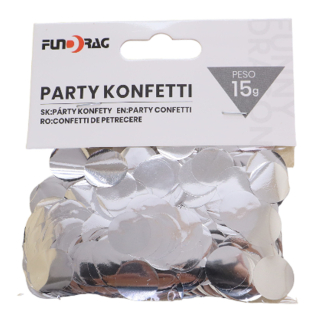 Party konfetti 15g ezüst