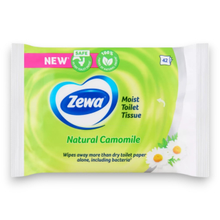 WC papir nedves, Zewa 42db Natural Kamilla