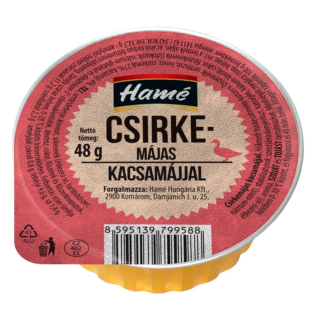 Konzerv, Hamé Csirkemájas kacsamájjal 48g 